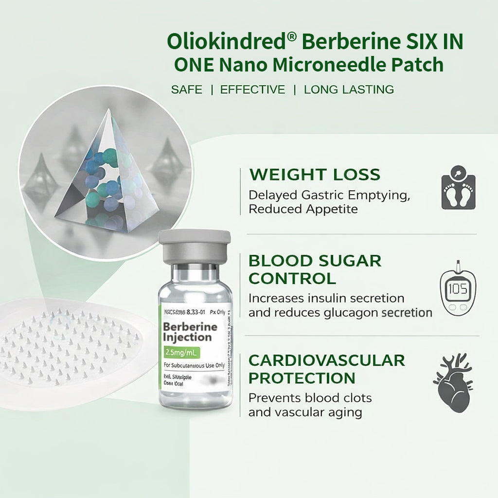 2026 Breakthrough: Lose Stubborn Fat While Keeping Skin Tight – New Oliokindred® Berberine Extract 10-in-1 Nano Microneedle Patch