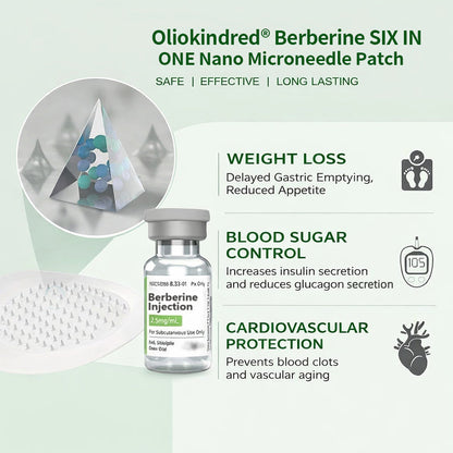 2026 Breakthrough: Lose Stubborn Fat While Keeping Skin Tight – New Oliokindred® Berberine Extract 10-in-1 Nano Microneedle Patch
