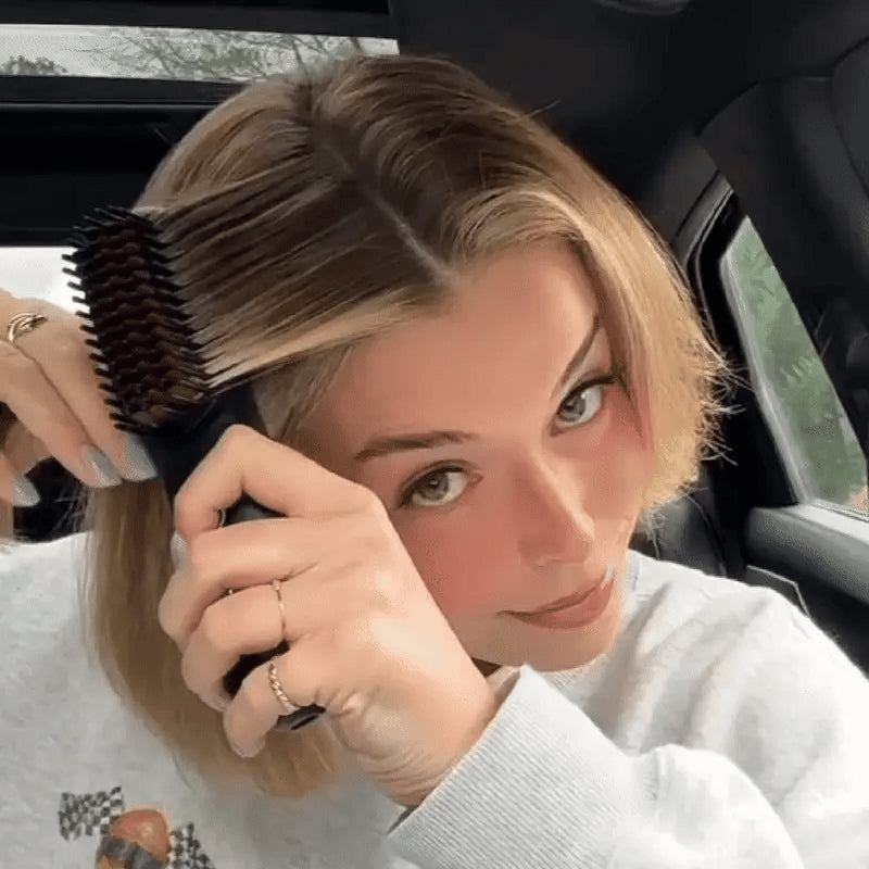🏆 The Short Hair Specialist! The first smart styling comb designed specif 💖(Type-C charging design)