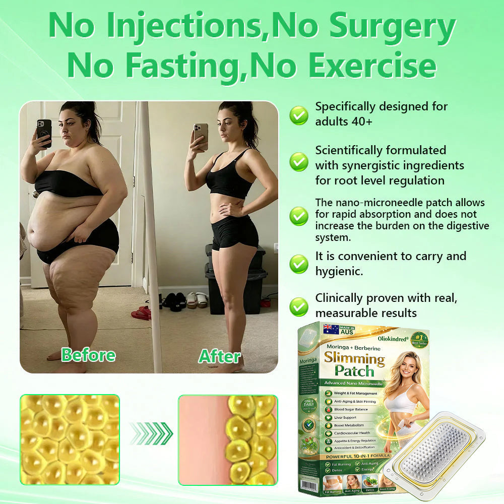 2026 Breakthrough: Lose Stubborn Fat While Keeping Skin Tight – New Oliokindred® Berberine Extract 10-in-1 Nano Microneedle Patch