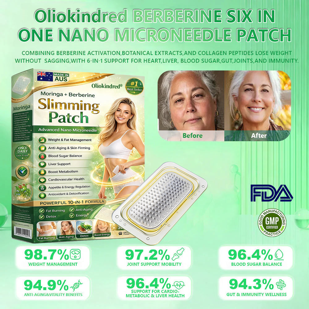 2026 Breakthrough: Lose Stubborn Fat While Keeping Skin Tight – New Oliokindred® Berberine Extract 10-in-1 Nano Microneedle Patch