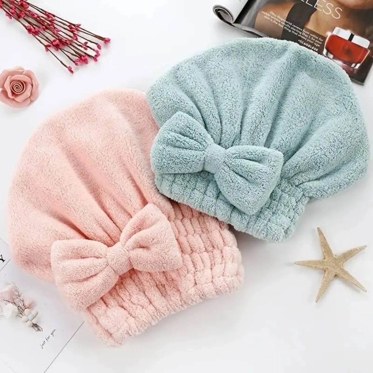 NATRAVOR™ Quick-Dry Microfiber Hair Towel Wrap