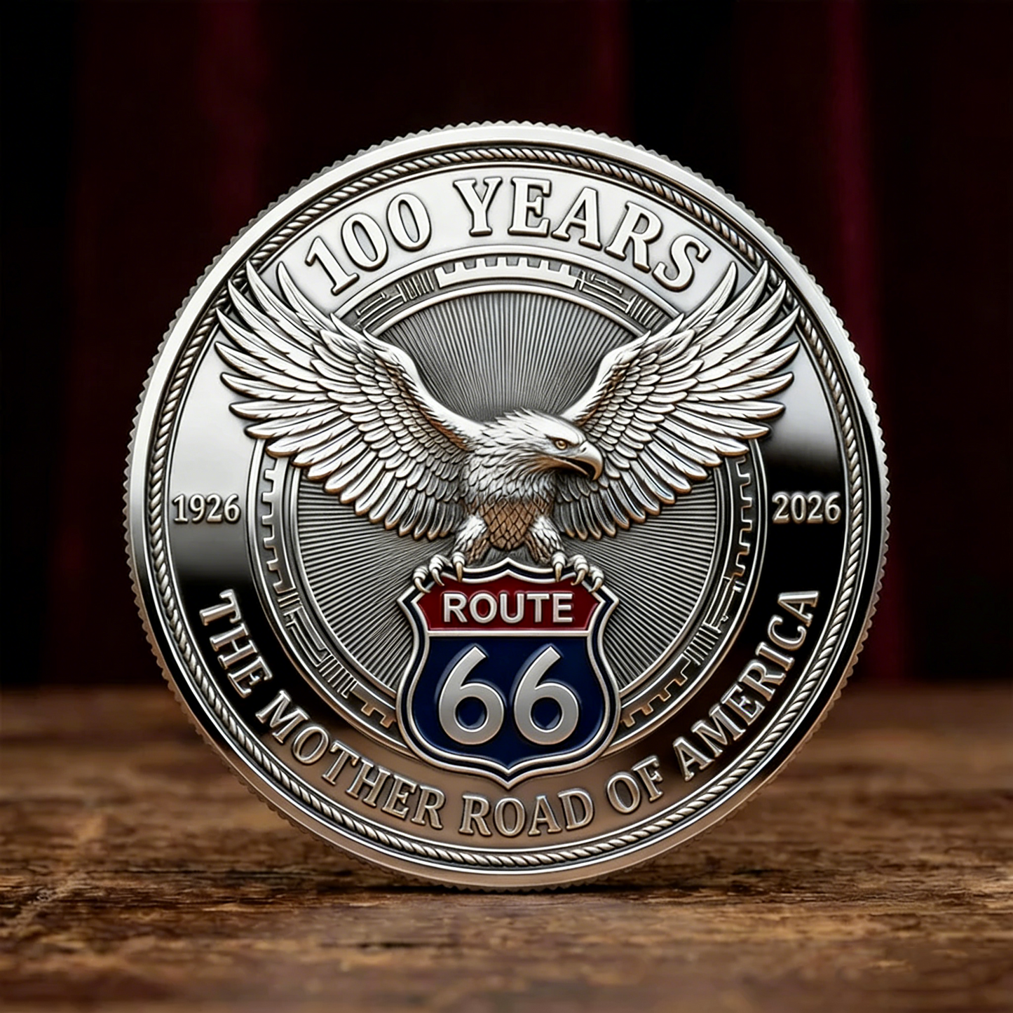 🏆Flash Sale 60% OFF -🛣️ Route 66 – 100 Years of Freedom Commemorative Medallion