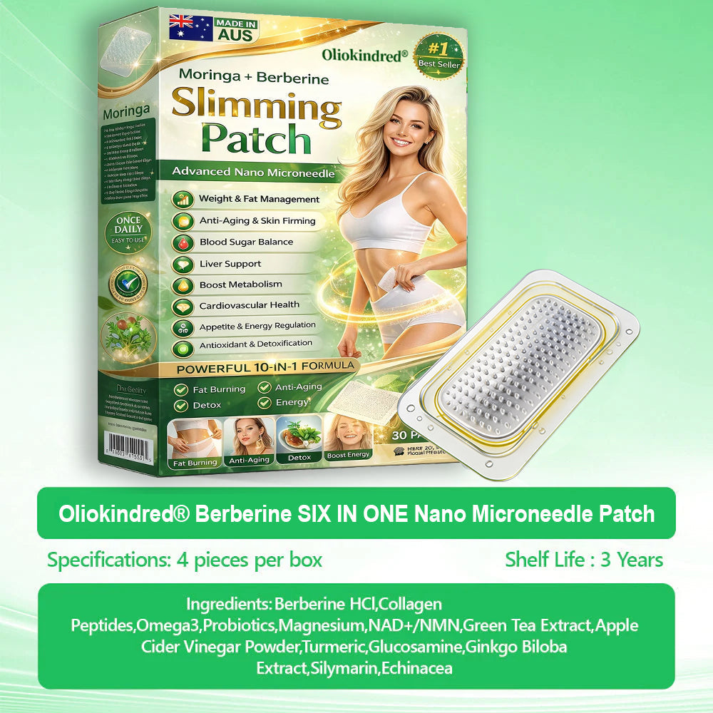 2026 Breakthrough: Lose Stubborn Fat While Keeping Skin Tight – New Oliokindred® Berberine Extract 10-in-1 Nano Microneedle Patch