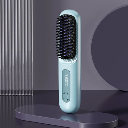 🏆 The Short Hair Specialist! The first smart styling comb designed specif 💖(Type-C charging design)