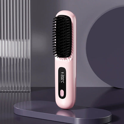 🏆 The Short Hair Specialist! The first smart styling comb designed specif 💖(Type-C charging design)