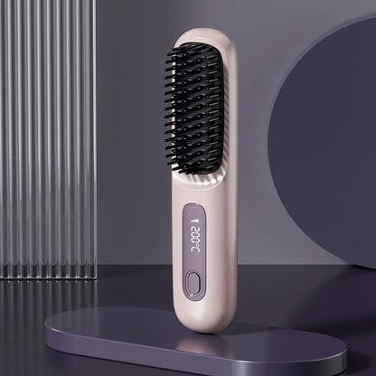 🏆 The Short Hair Specialist! The first smart styling comb designed specif 💖(Type-C charging design)