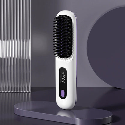 🏆 The Short Hair Specialist! The first smart styling comb designed specif 💖(Type-C charging design)