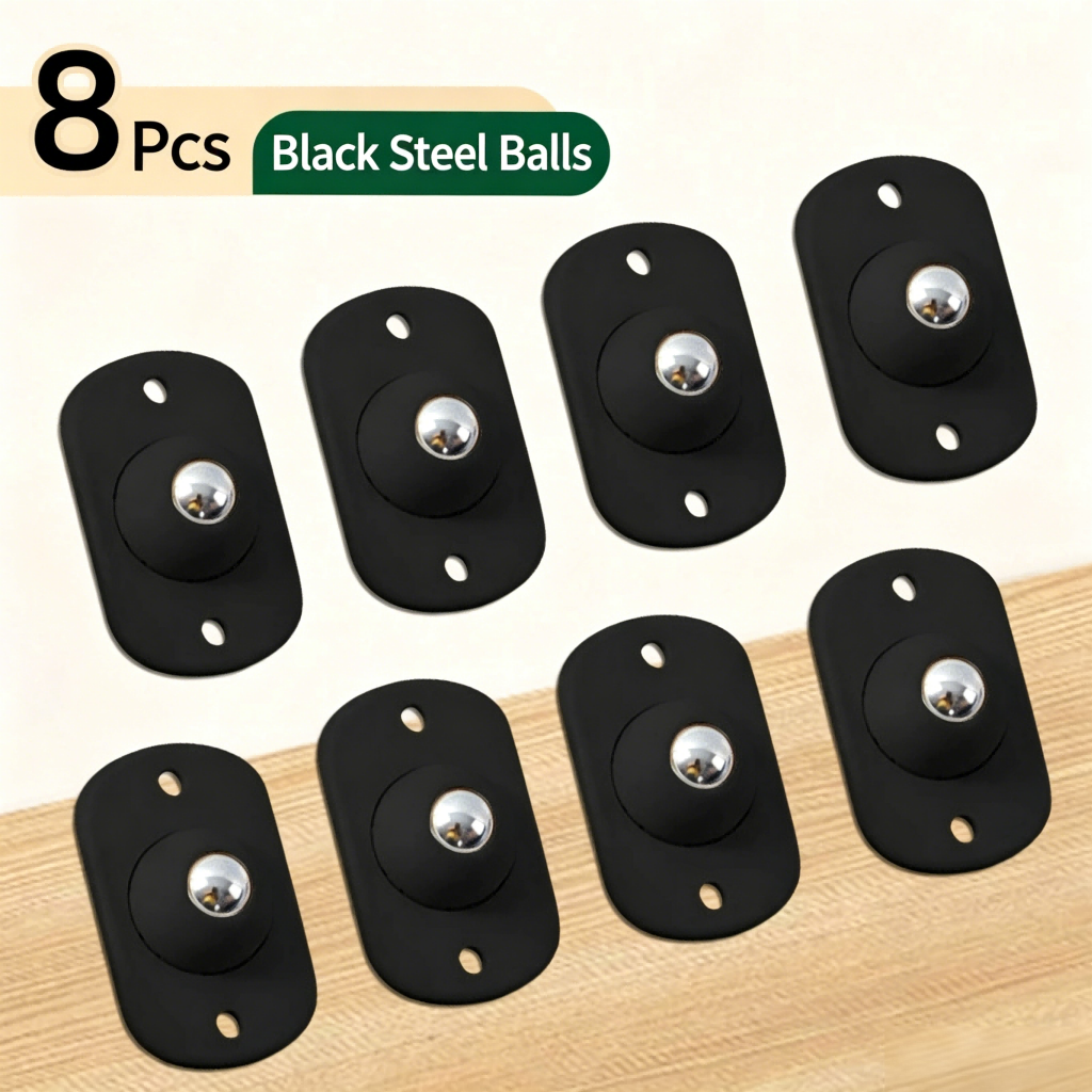 🔄 360 Degree Rotation Self Adhesive Mini Caster Wheels-FB