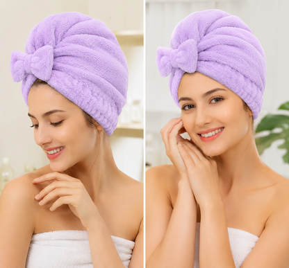 NATRAVOR™ Quick-Dry Microfiber Hair Towel Wrap
