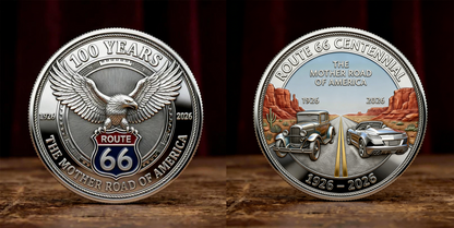 🏆Flash Sale 60% OFF -🛣️ Route 66 – 100 Years of Freedom Commemorative Medallion