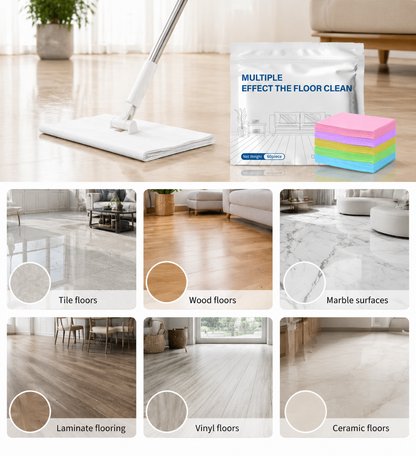 60-Pieces Multi-Effect Floor Cleaning Sheets