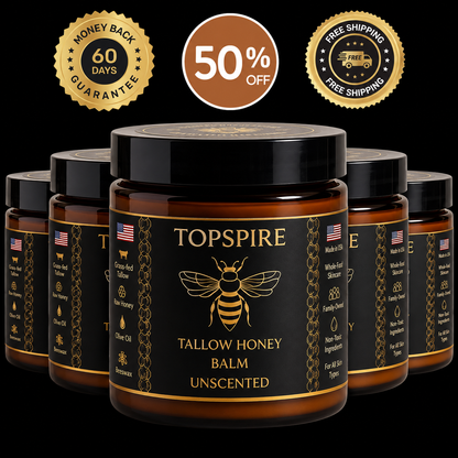TopSpire Organic Tallow Honey Balm to Help Erase Fine Lines, Wrinkles, and Age Spots