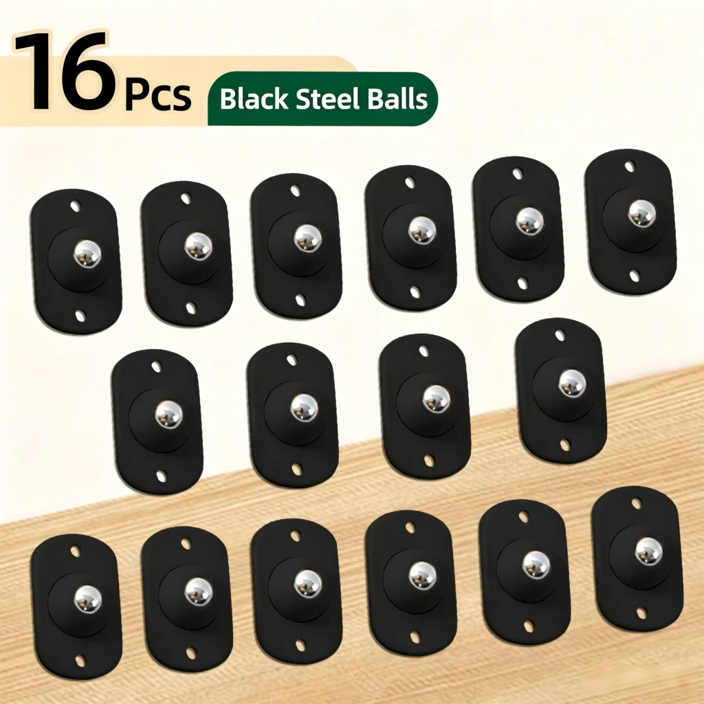 🔄 360 Degree Rotation Self Adhesive Mini Caster Wheels-FB