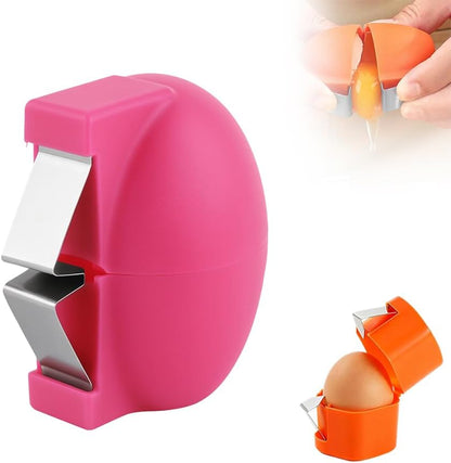 2026 New Multifunction Egg Shell Opener – Easy Crack & Peel, Stainless Steel (Orange)
