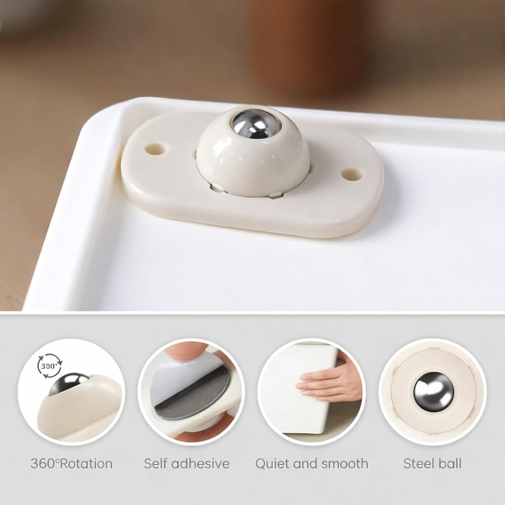 🔄 360 Degree Rotation Self Adhesive Mini Caster Wheels-FB