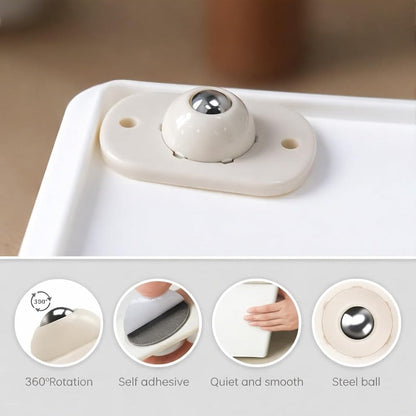 🔄 360 Degree Rotation Self Adhesive Mini Caster Wheels-FB