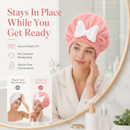 NATRAVOR™ Quick-Dry Microfiber Hair Towel Wrap