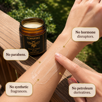 TopSpire Organic Tallow Honey Balm to Help Erase Fine Lines, Wrinkles, and Age Spots