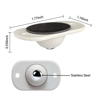 🔄 360 Degree Rotation Self Adhesive Mini Caster Wheels-FB