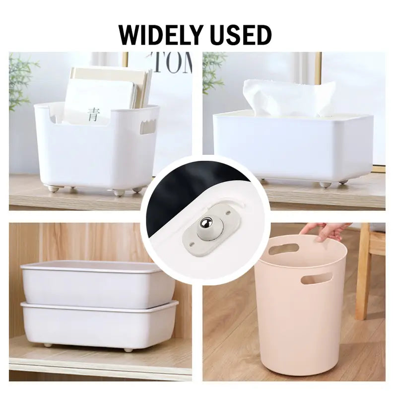 🔄 360 Degree Rotation Self Adhesive Mini Caster Wheels-FB