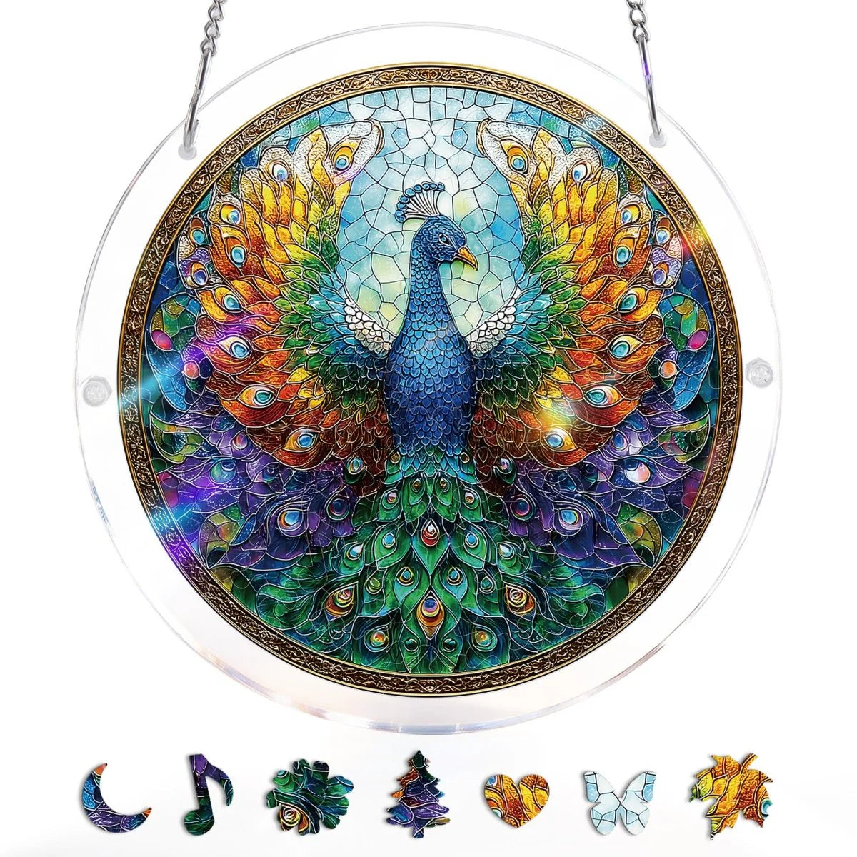【✨ Acrylic Jigsaw Puzzle Suncatcher | Light Up Your Space with Color ✨】