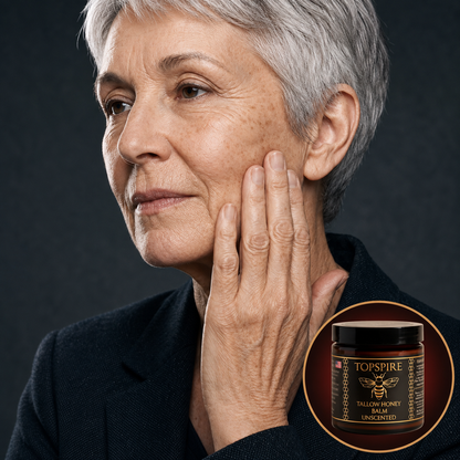 TopSpire Organic Tallow Honey Balm to Help Erase Fine Lines, Wrinkles, and Age Spots