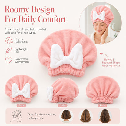 NATRAVOR™ Quick-Dry Microfiber Hair Towel Wrap