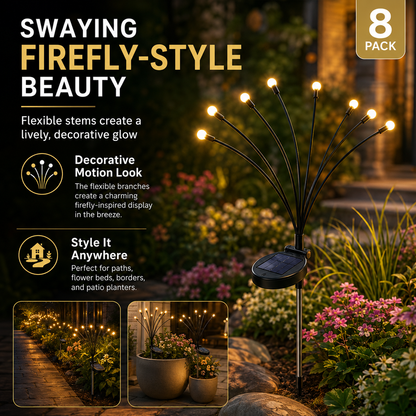 🌙Outdoor Solar Firefly Lights -Magical Garden Decor Day &Night