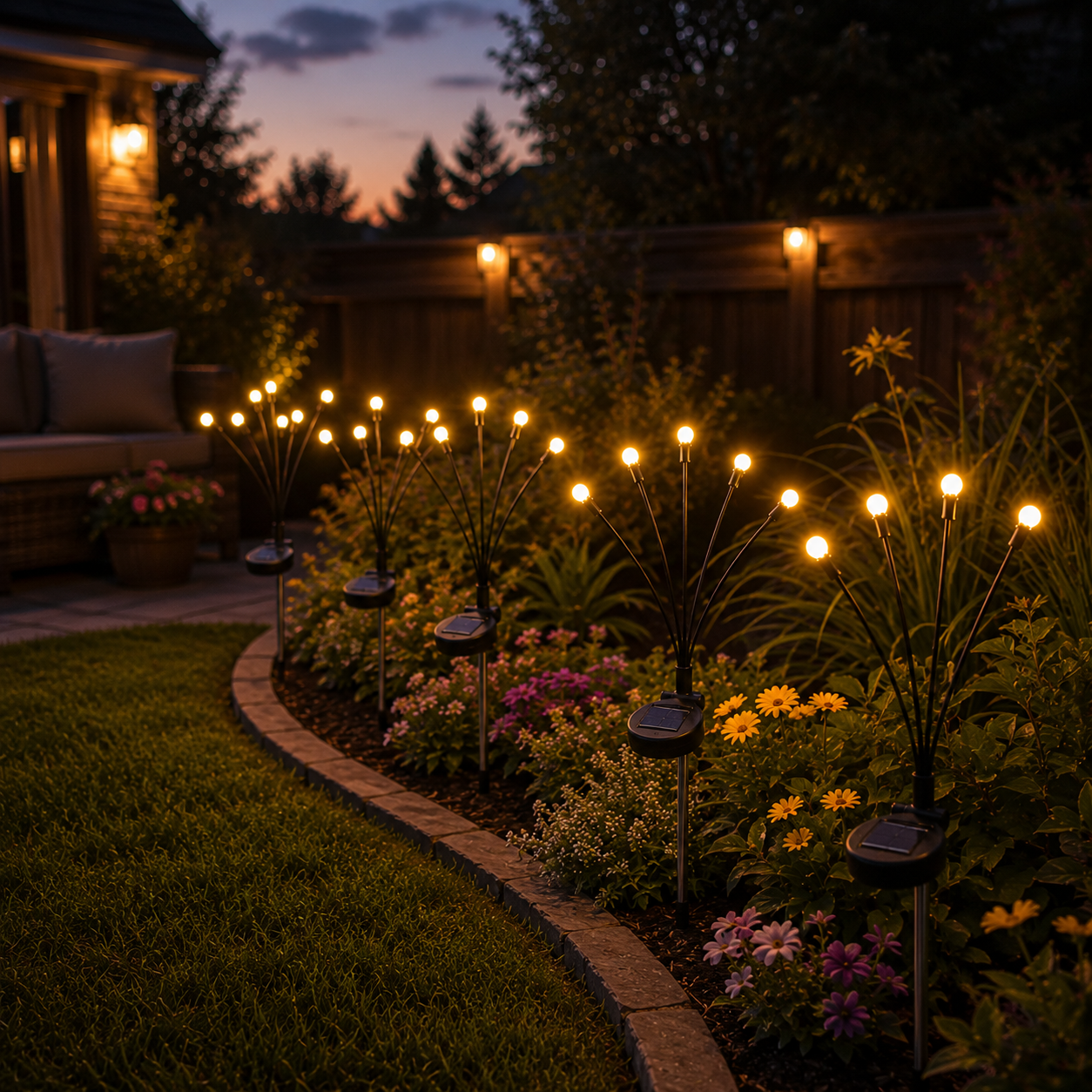 🌙Outdoor Solar Firefly Lights -Magical Garden Decor Day &Night