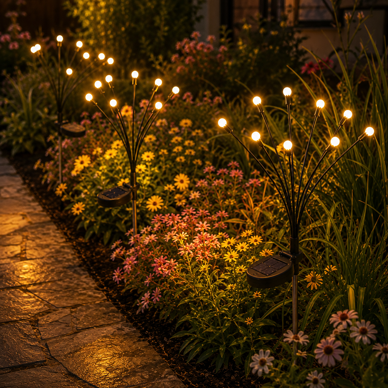🌙Outdoor Solar Firefly Lights -Magical Garden Decor Day &Night