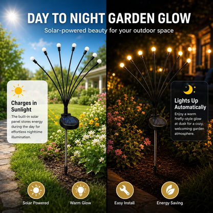 🌙Outdoor Solar Firefly Lights -Magical Garden Decor Day &Night