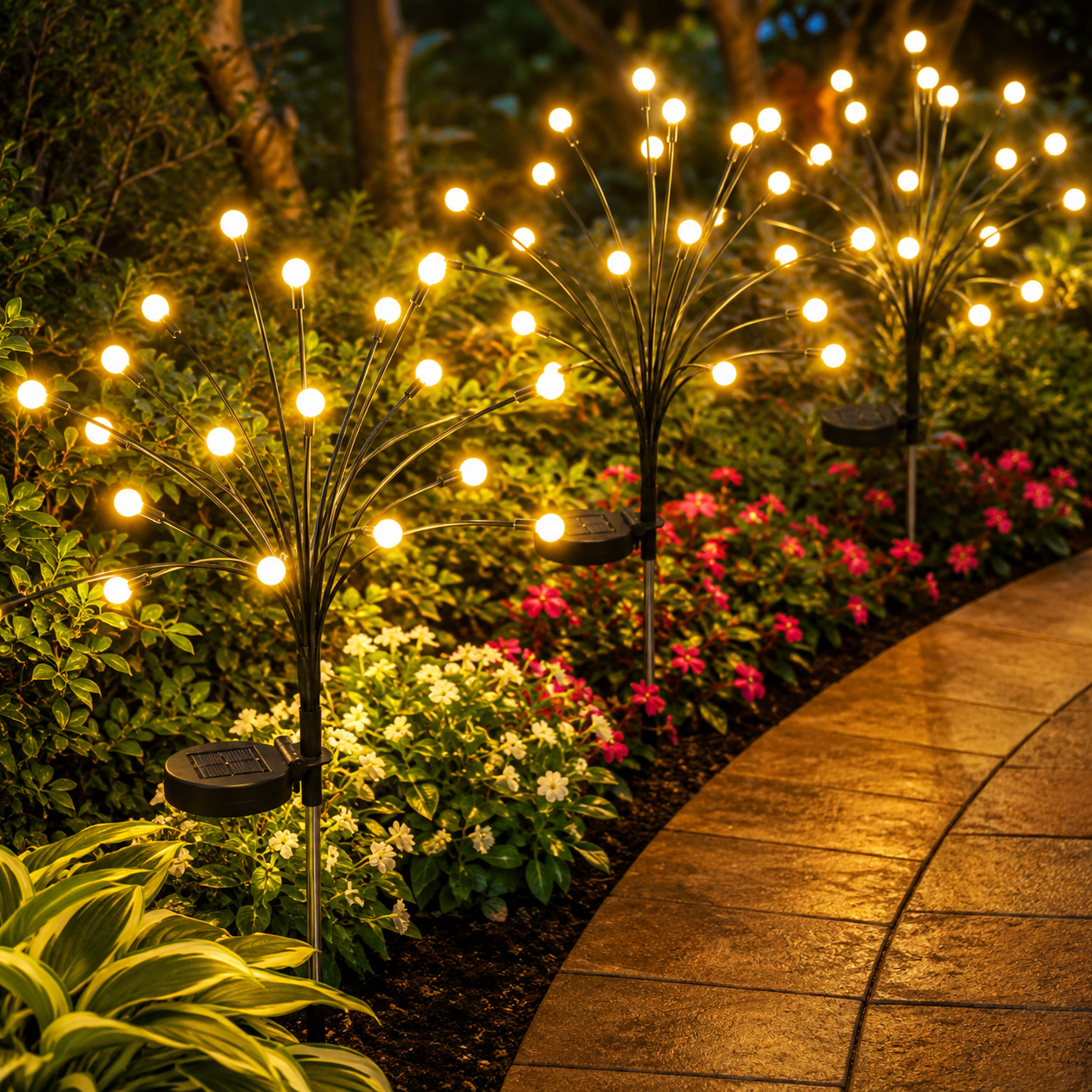 🌙Outdoor Solar Firefly Lights -Magical Garden Decor Day &Night
