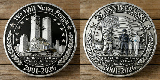 🏆New Year 60% OFF - 🚒 9/11 Memorial Collectible Coin – 25th Anniversary & Mayer Fire Department ✨