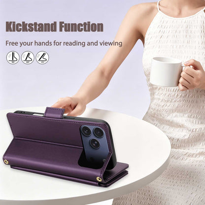 Samsung Wallet Case with 9 Card Slots, Zipper Pocket & Kickstand