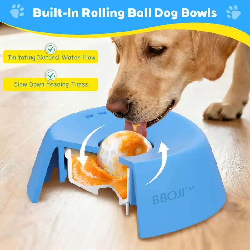 🐾 Vet-Recommended Slow Feeder Bowl for Dogs & Cats – Interactive Anti-Gulping Pet Dish for Healthy Tummies