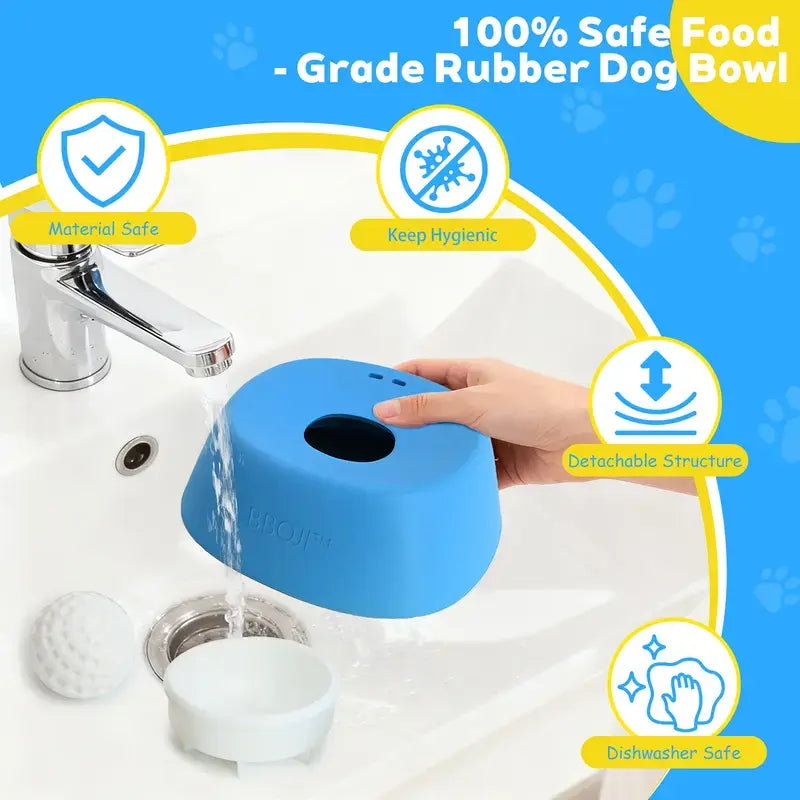 🐾 Vet-Recommended Slow Feeder Bowl for Dogs & Cats – Interactive Anti-Gulping Pet Dish for Healthy Tummies