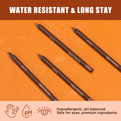 24HR Waterproof Eyeliner Pencil, Smudge-Proof Long-Lasting Eye Liner, Smooth Creamy Formula, Easy Apply Eye Makeup for Daily Wear & Party Looks.