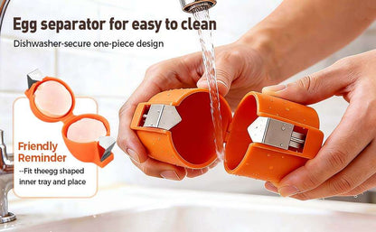 2026 New Multifunction Egg Shell Opener – Easy Crack & Peel, Stainless Steel (Orange)