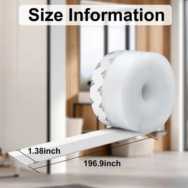 16.4FT Door Weather Stripping Seal Strip – Strong Adhesive Draft Stopper for Doors & Windows | Blocks Hot & Cold Air, Noise & Dust