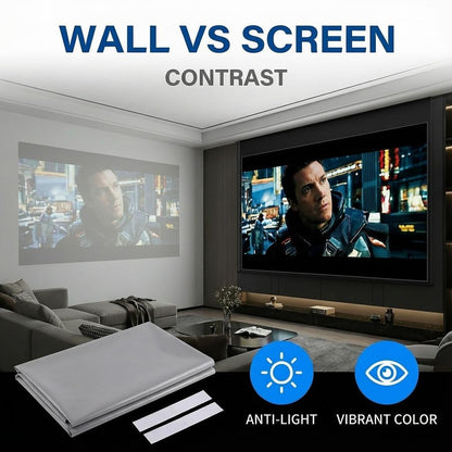 100inch 4K UHD Anti-Light Foldable Portable Projector Screen