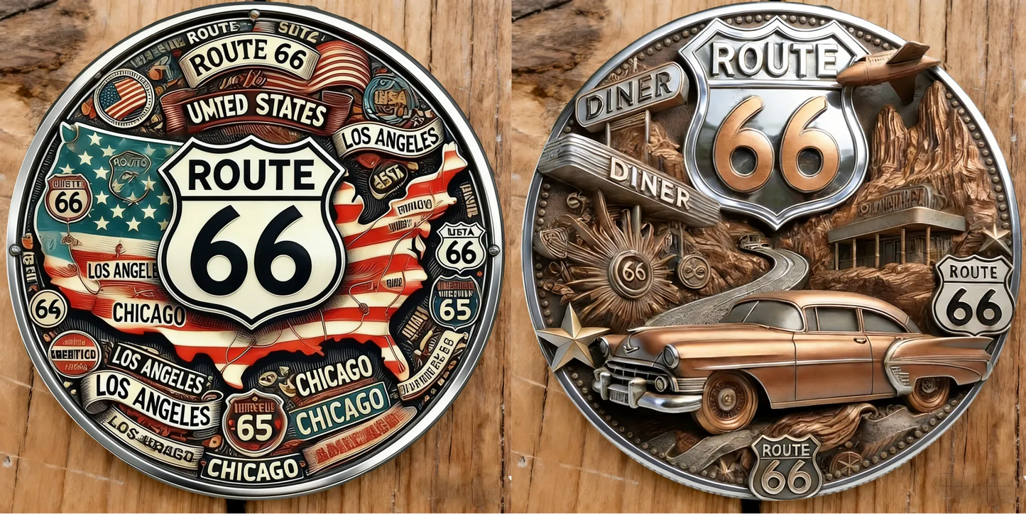 🏆Flash Sale 60% OFF -🛣️ Route 66 – 100 Years of Freedom Commemorative Medallion